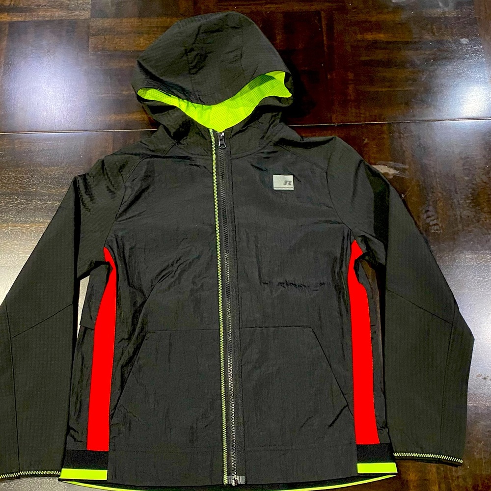 Russell Boys Mixed Media Lightweight Jacket Size L(10-12)